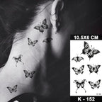 Butterfly Tattoo Waterproof Sticker