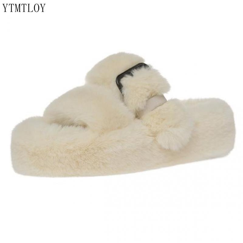 Warm Flat Fur Slipper (5 colors)