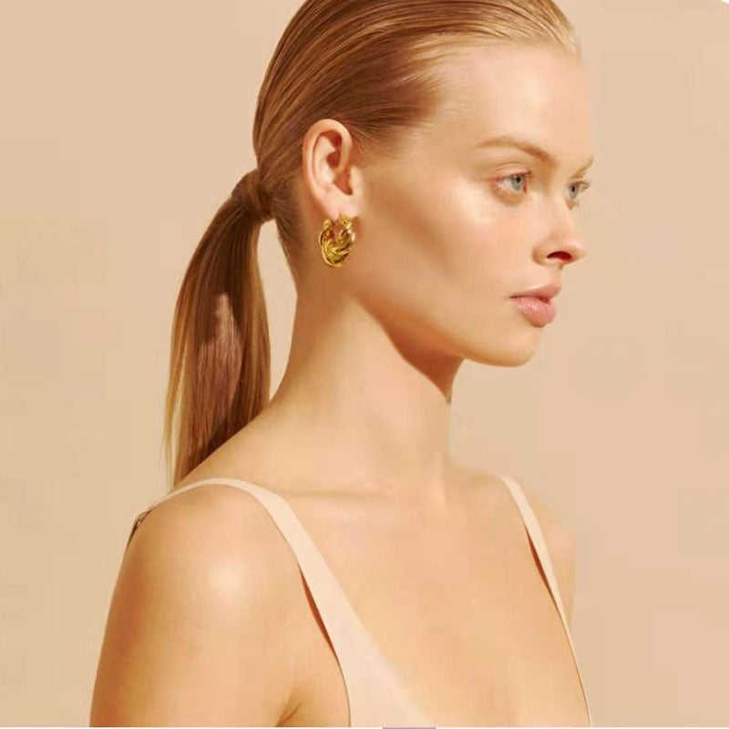 Chunky Hoop Earrings