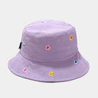 Cotton Flower Embroidery Bucket Hat
