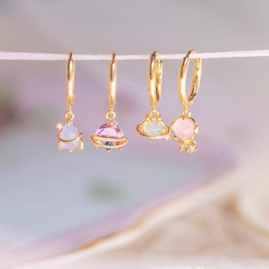 Space Zircon Earring