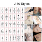 30pcs/set Boho Waterproof Tattoo Sticker