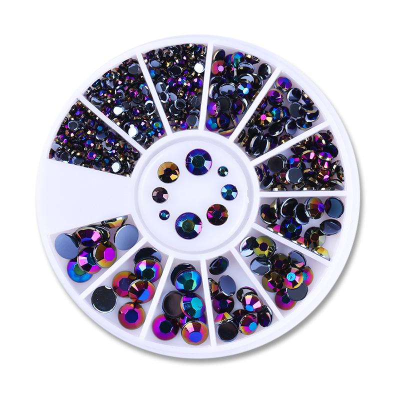 Mixed Nail Rhinestone Nail Art