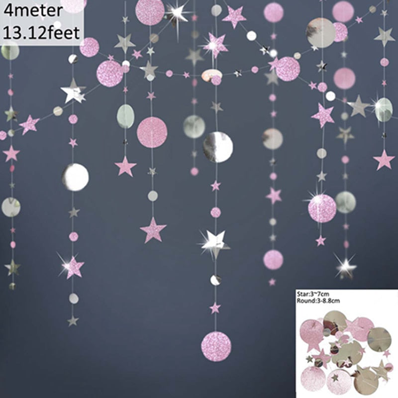 4M 13ft Glitter Paper Banner