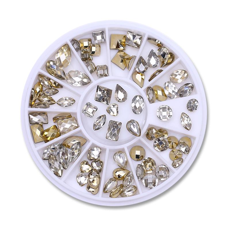 Mixed Nail Rhinestone Nail Art