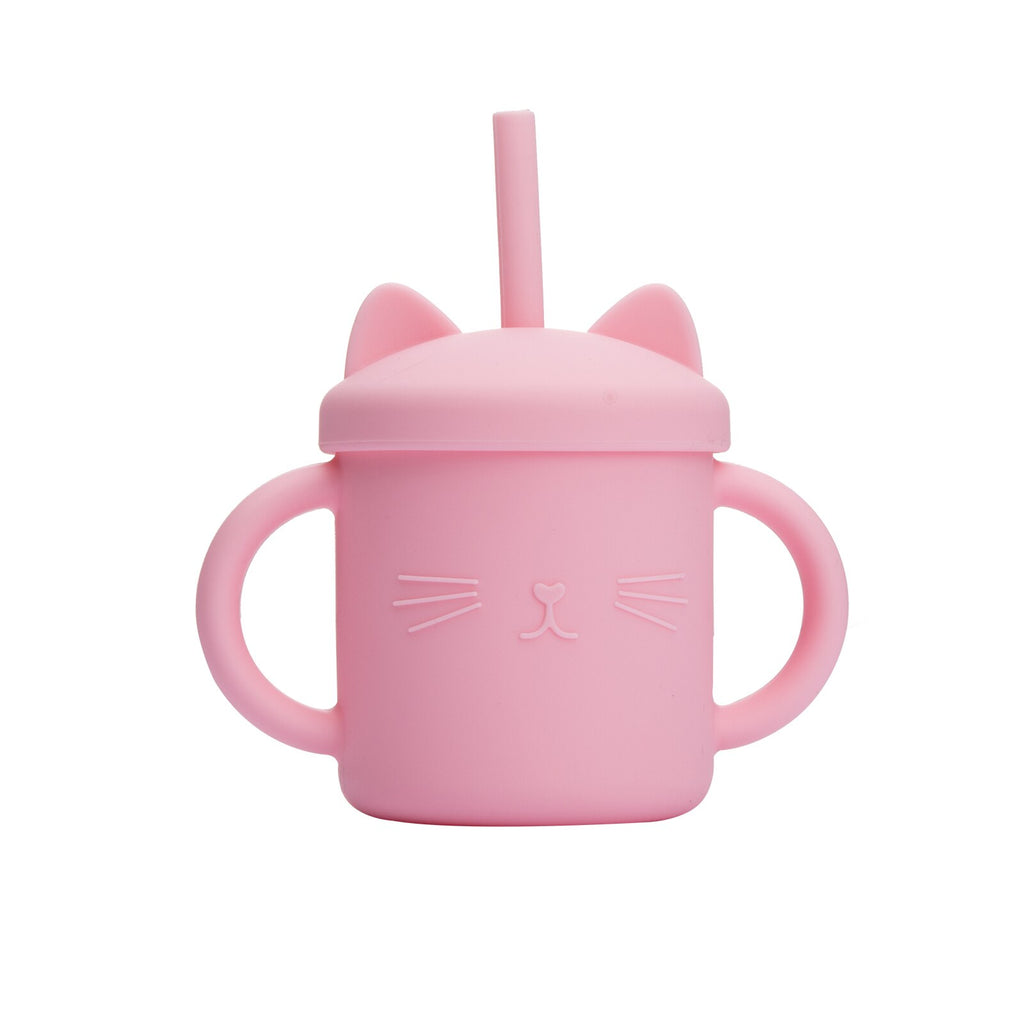 Cute Cat Sippy Cup Silicone