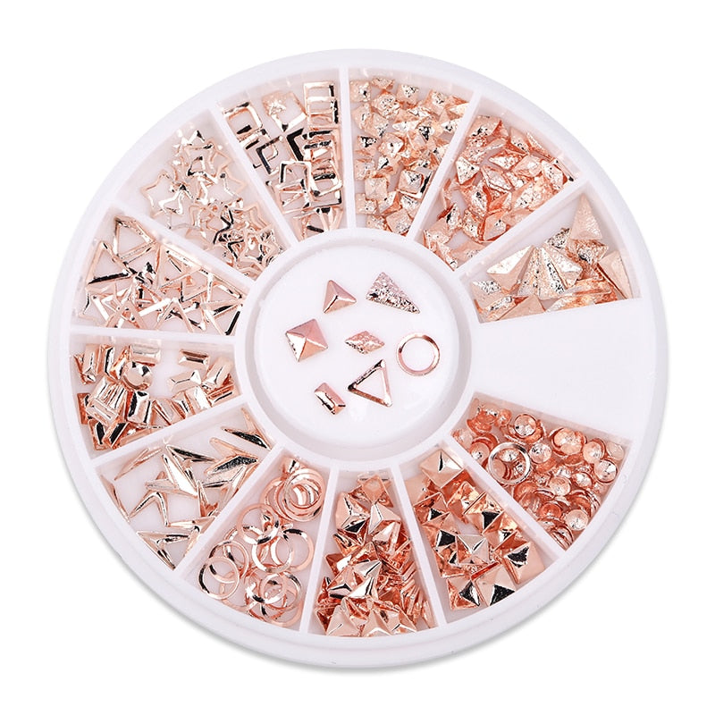 Mixed Nail Rhinestone Nail Art