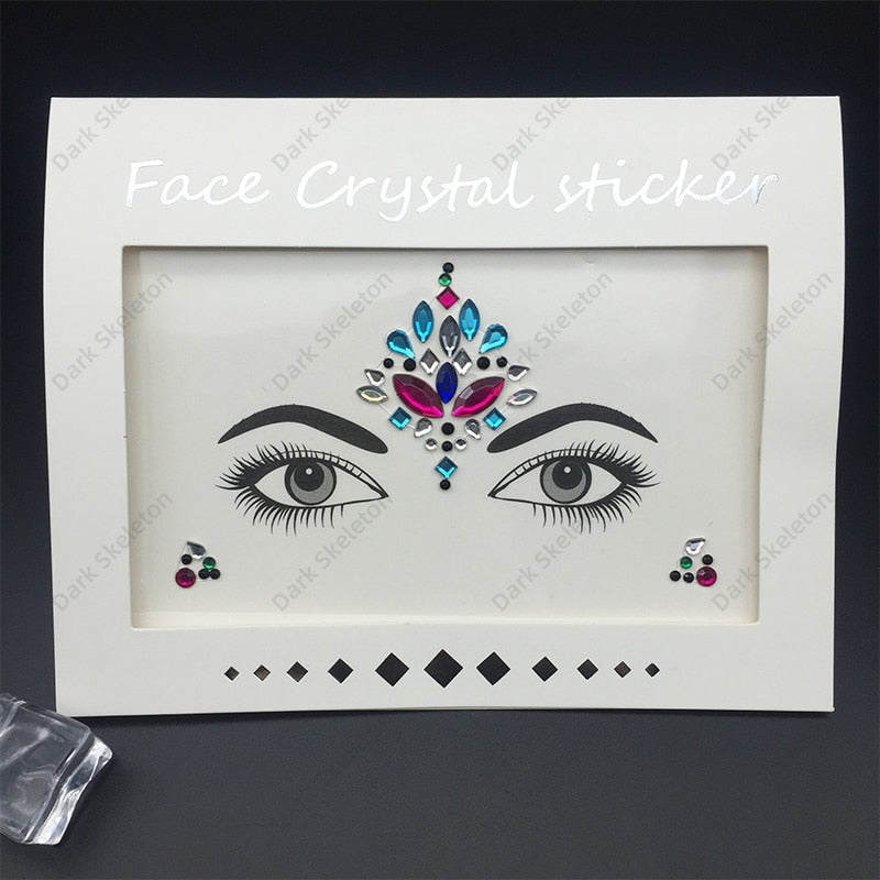 Face Rhinestones Makeup Sticker