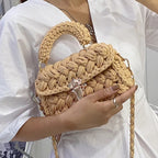 Shoulder Crossbody Rope Knitting Mini Bag