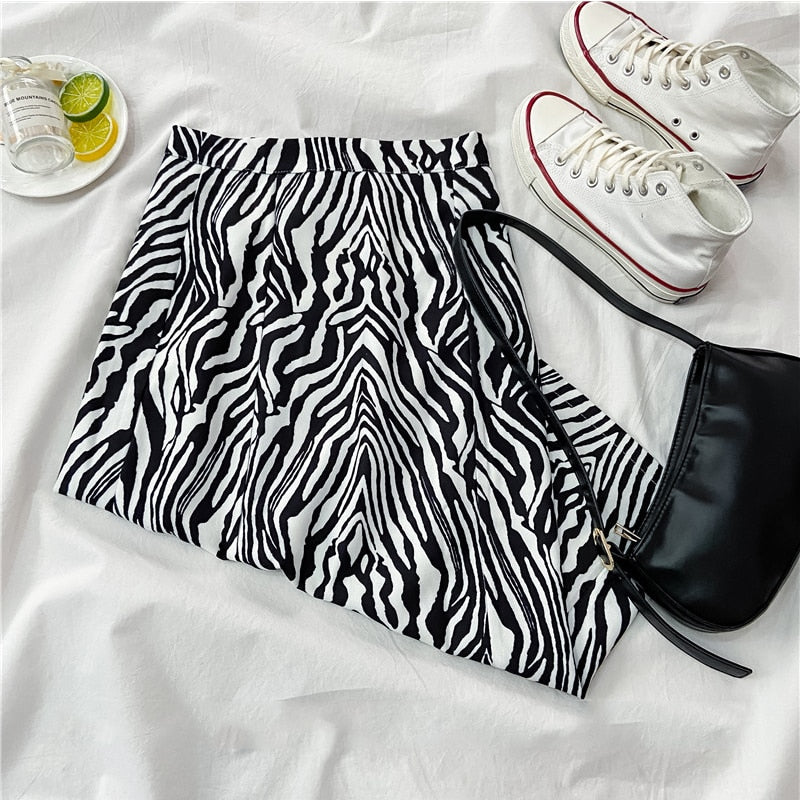 Striped Skirts Midi Skirt