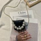Pearl Chain Small Crossbody Bag