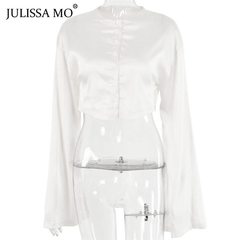 Two Piece Set Satin Dress