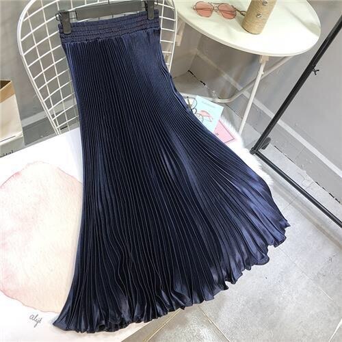 Pleated Midi Skirt