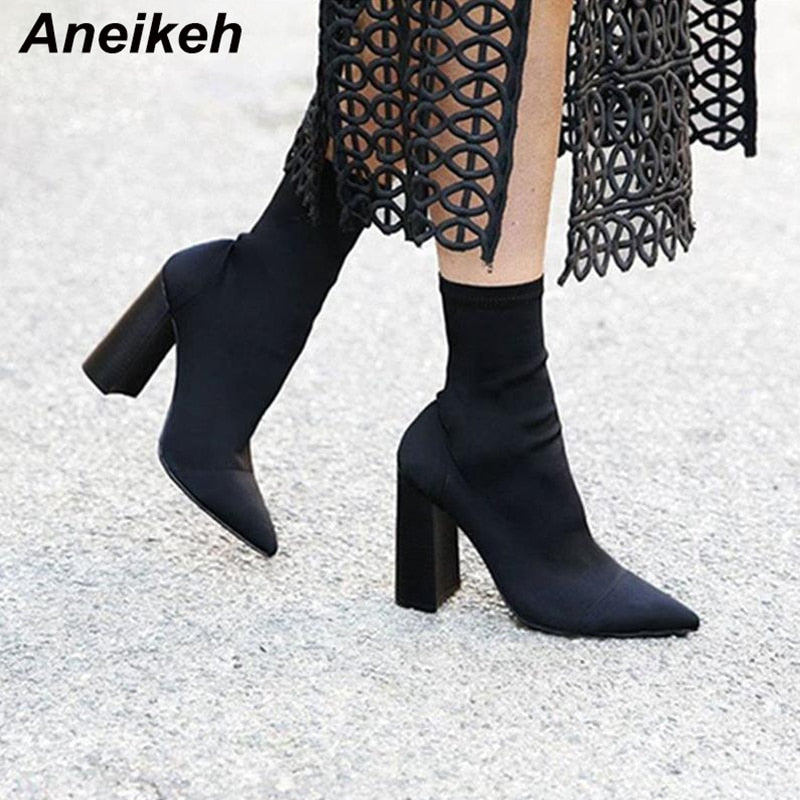 Slim Stretch Ankle Boots