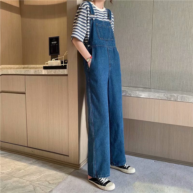 Denim Jumpsuit Wide Leg