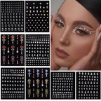 Party Rhinestone Makeup Sticker