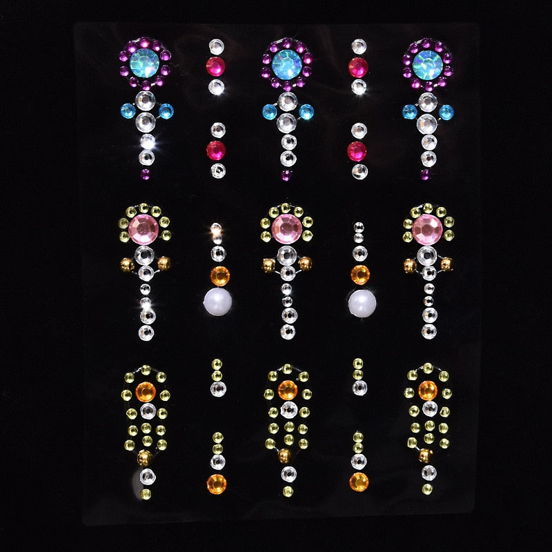 Party Rhinestone Makeup Sticker