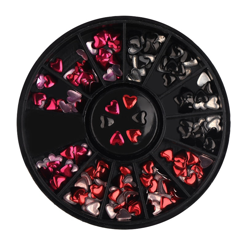 Mixed Nail Rhinestone Nail Art