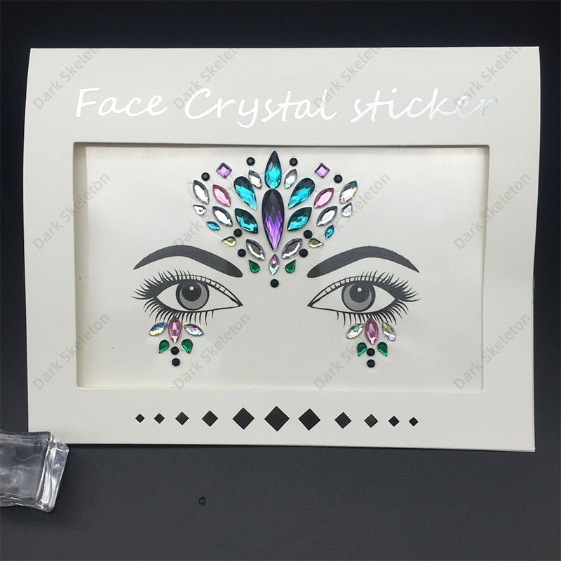 Face Rhinestones Makeup Sticker