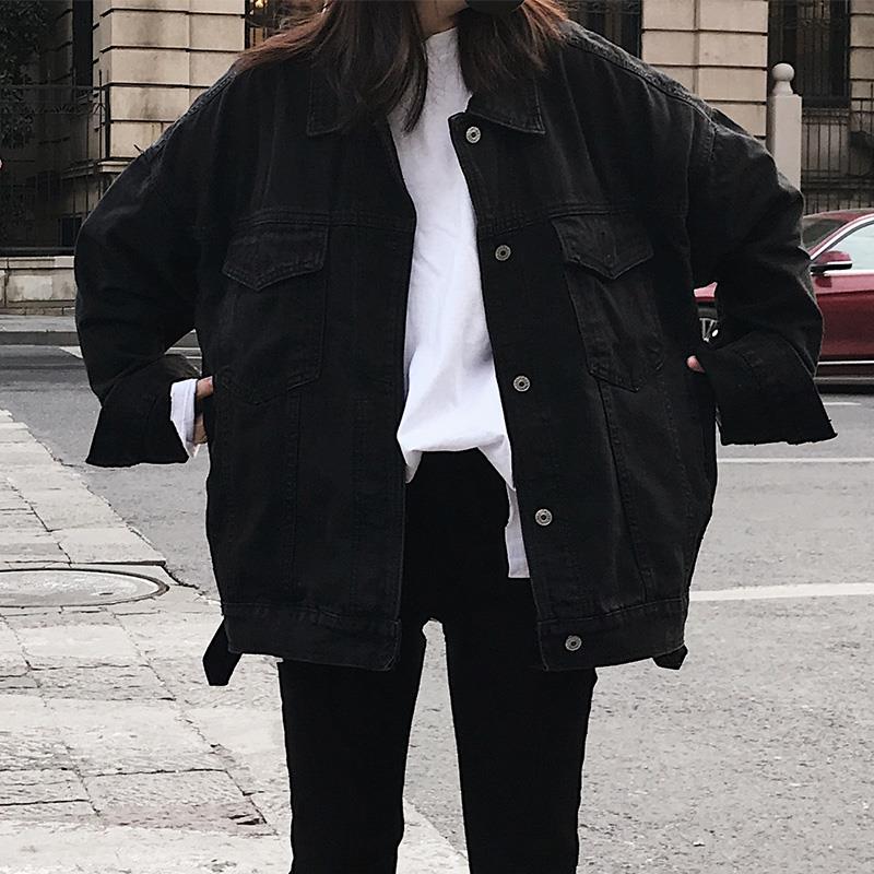 Black Oversize Denim Jacket