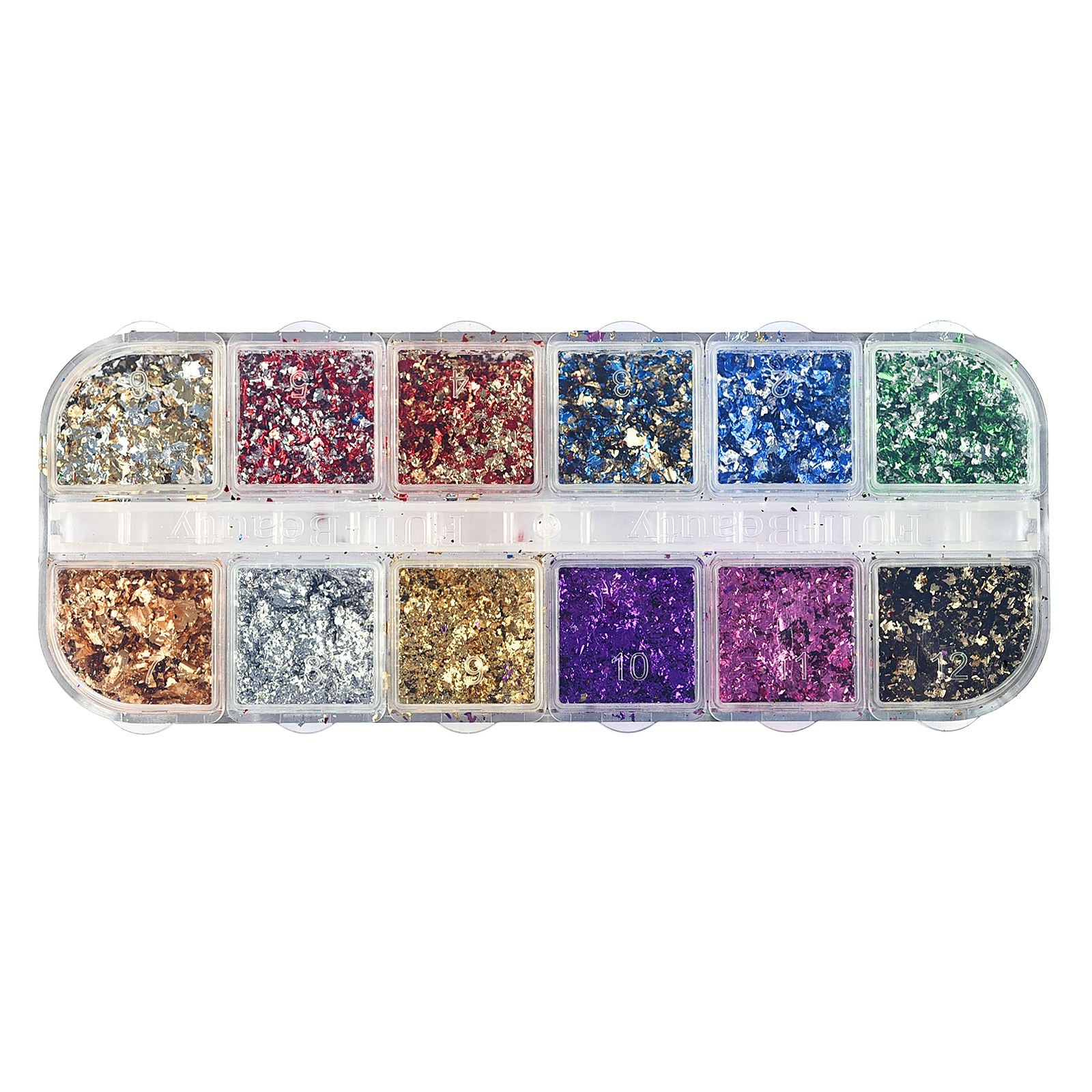 Gold Foil Sequins Glitter Nail Art