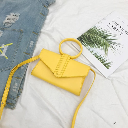 Diagonal Pu Leather Bag Pu