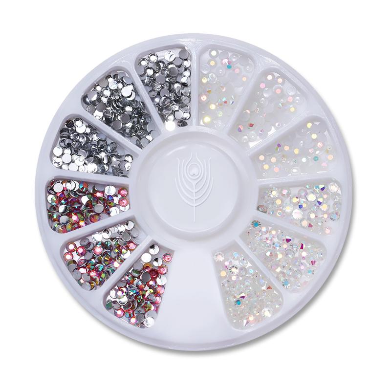 Mixed Nail Rhinestone Nail Art