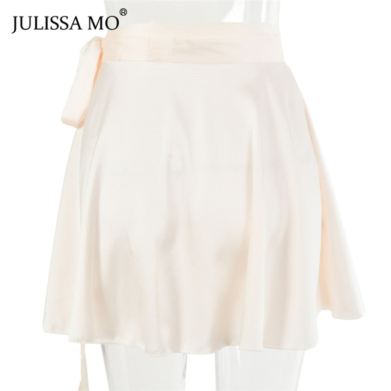 Two Piece Set Satin Dress