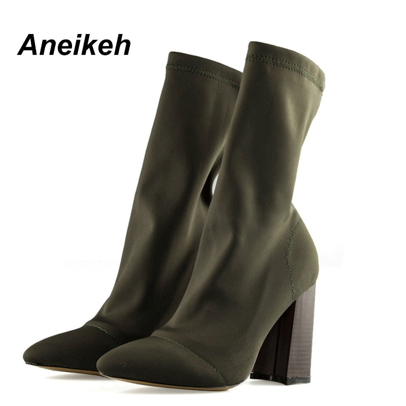 Slim Stretch Ankle Boots