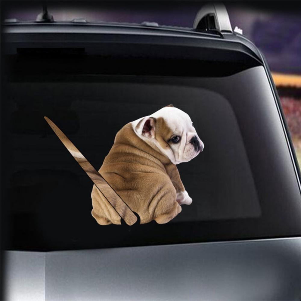 Dog Shake Tail Wiper Sticker