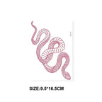 Red Snake Waterproof  Tattoo Stickers