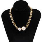 Cuban Pearl Choker Necklace