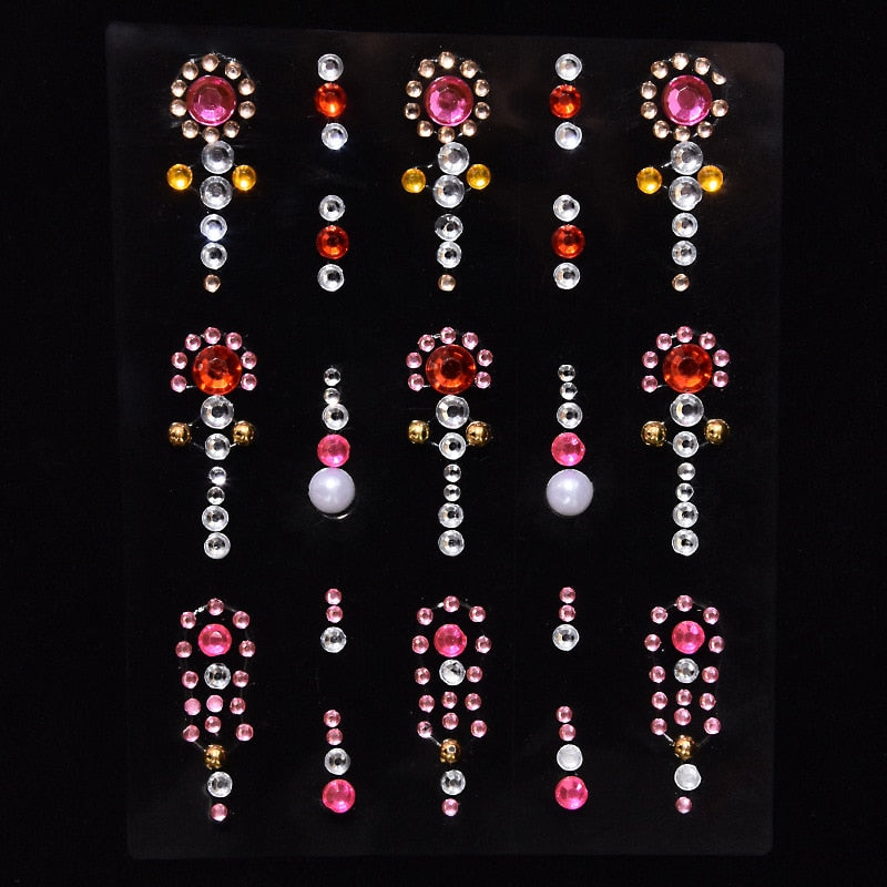 Party Rhinestone Makeup Sticker