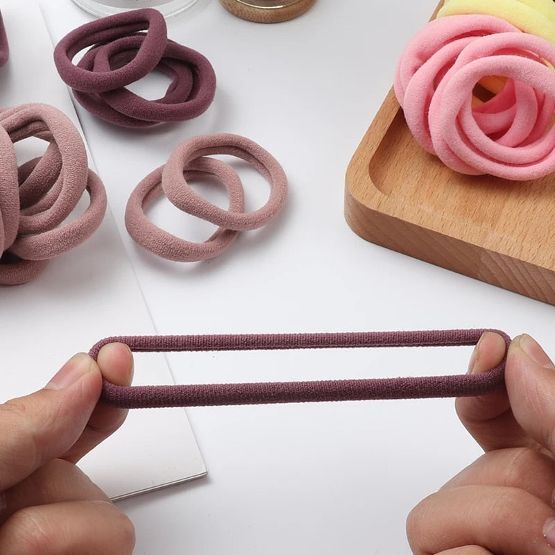 30Pcs/Set Colorful  Elastic Hair Bands