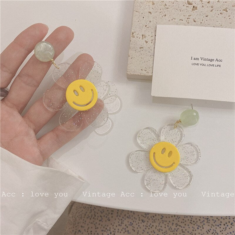 Transparent Acrylic Drop Earrings