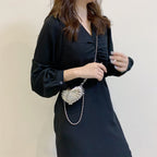 Heart Shape Chain Mini Bag