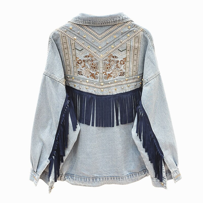 Boho Denim Jacket