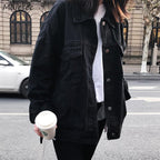 Black Oversize Denim Jacket