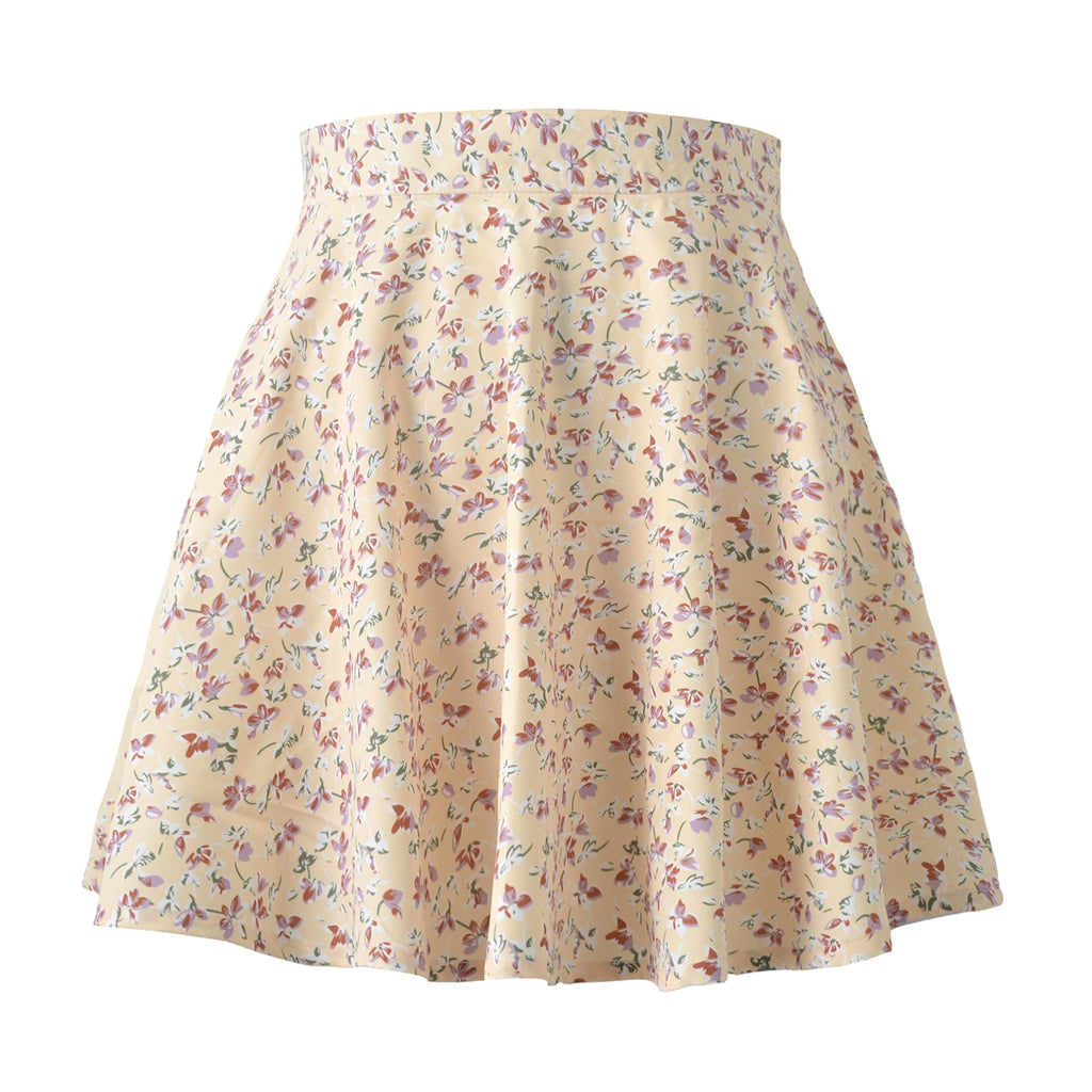 Floral Print Mini Skirt
