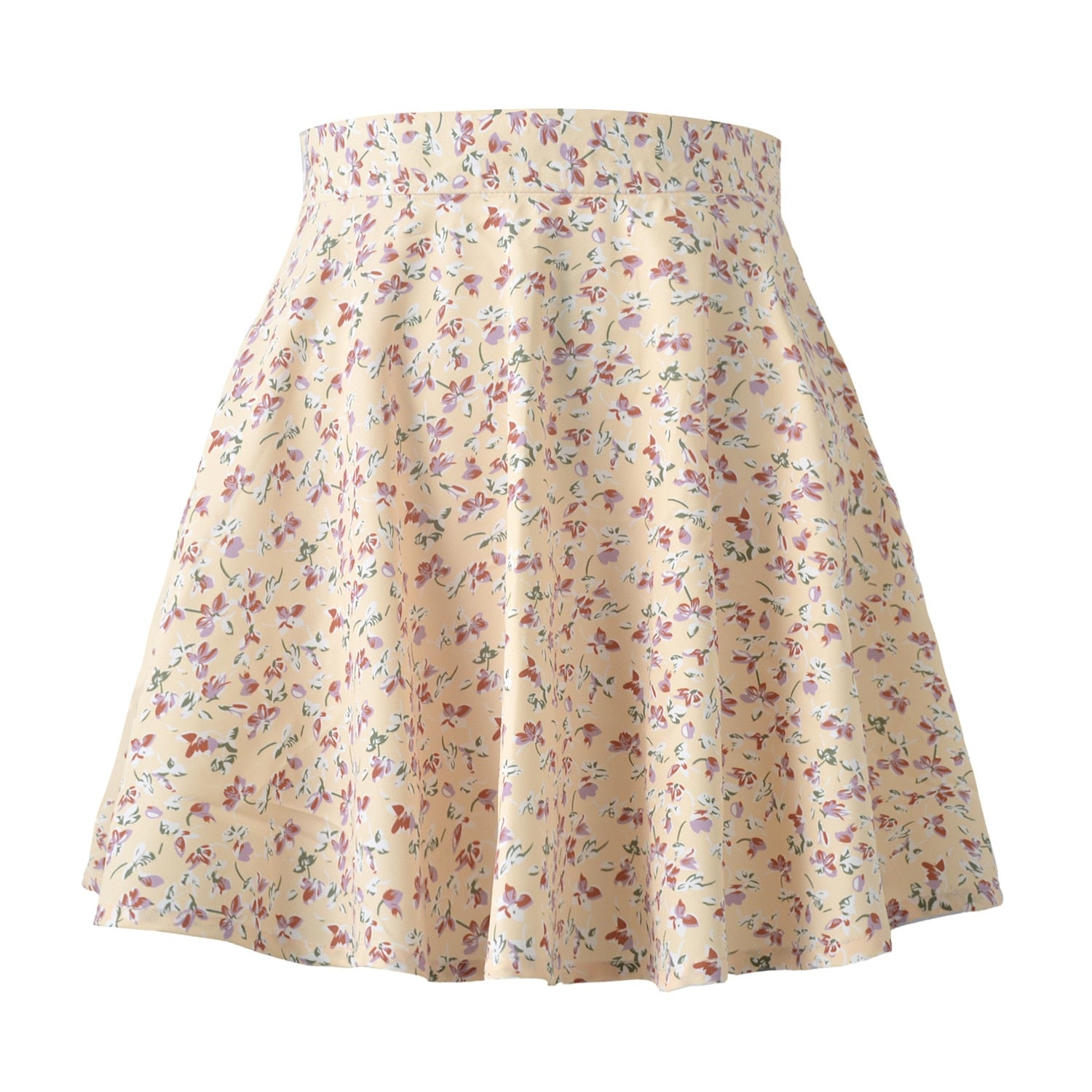 Floral Print Mini Skirt