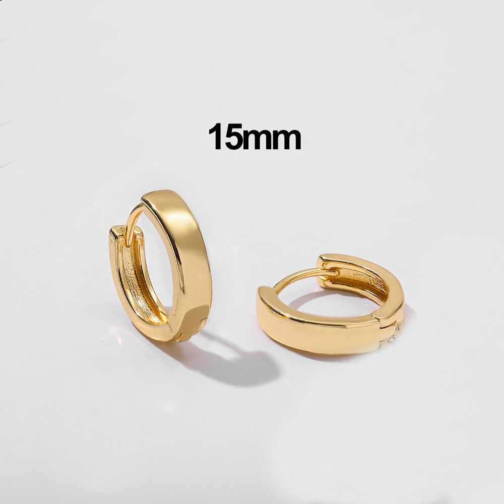 Minimalist Geometric Chunky Hoop Earrings