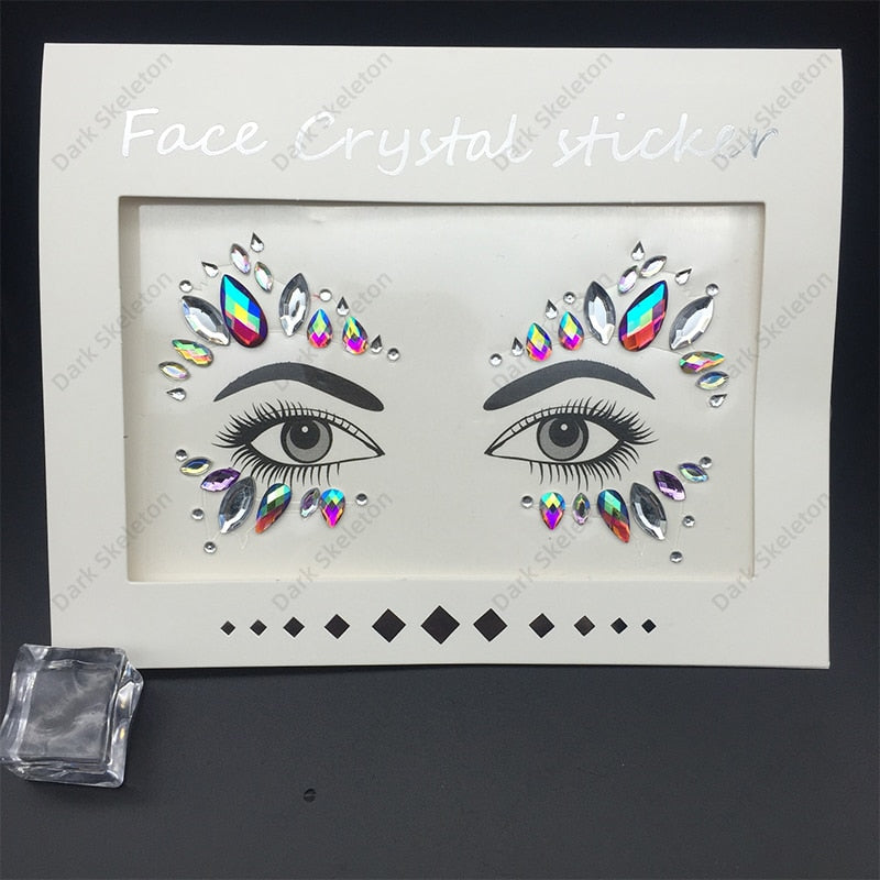 Face Rhinestones Makeup Sticker