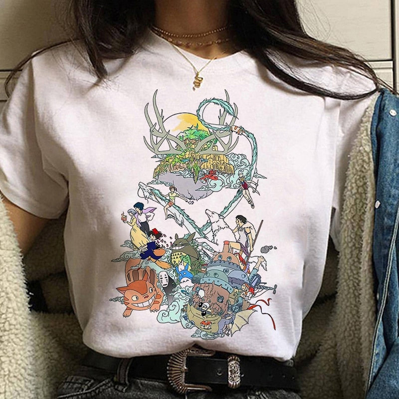 Studio Ghibli Spirited Away Print T-shirt Women