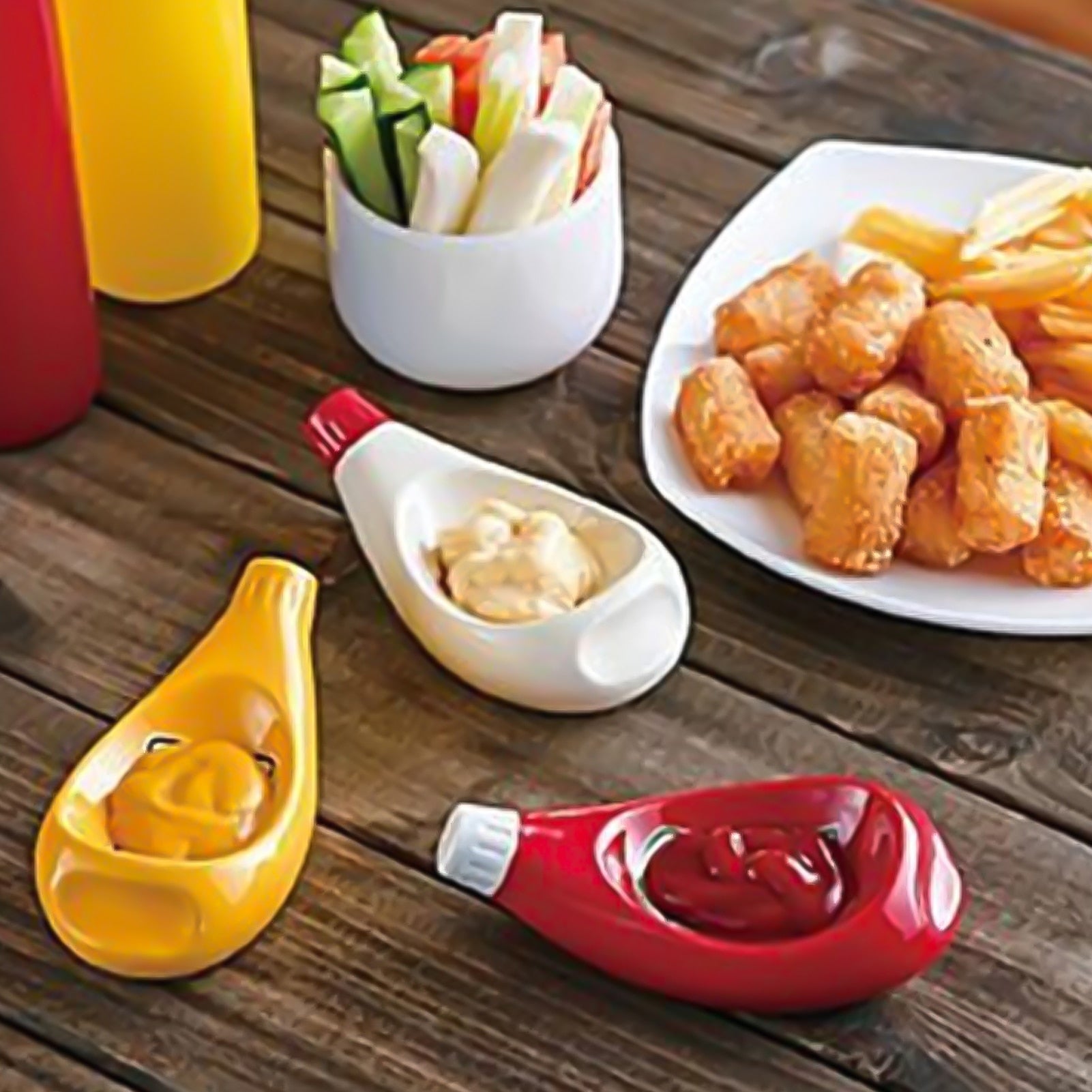 Dressing Seasoning Ceramic Plate