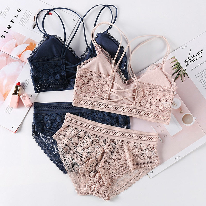Women Lace Bra Set