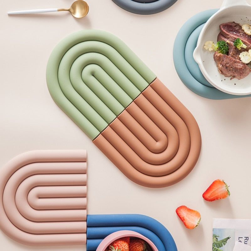 Rainbow Shape Silicone Heat Insulation Pad