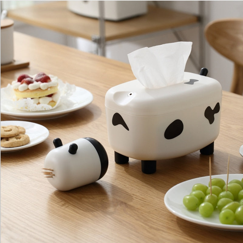 Cow Pattern Tissue Box