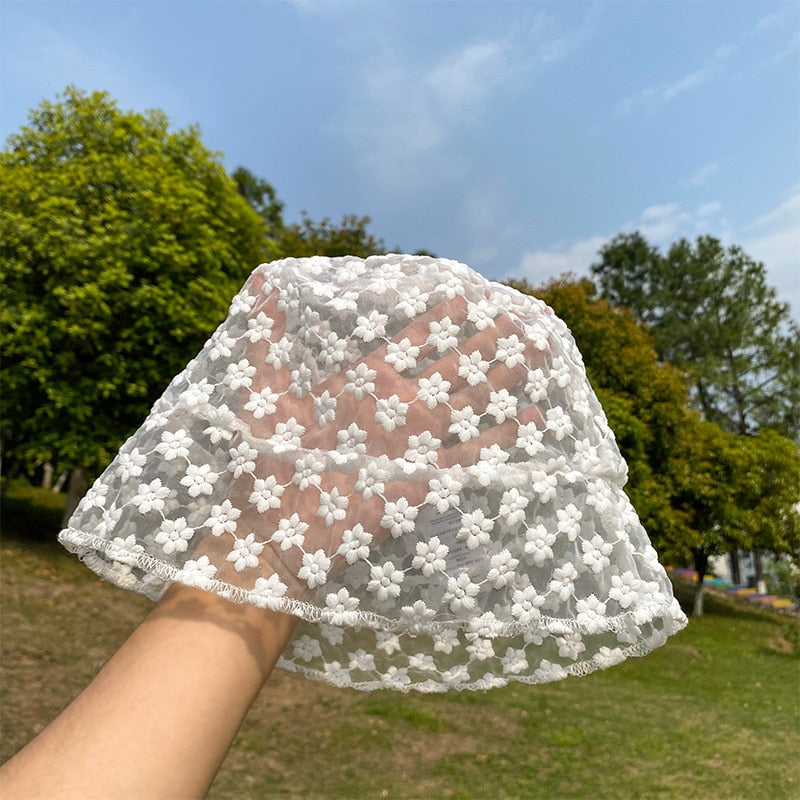 Lace Bucket Hat Women