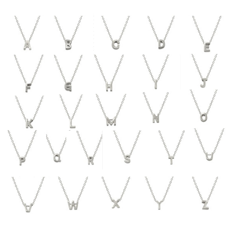 Silver/Gold 18K A-Z 26 Letters Necklace