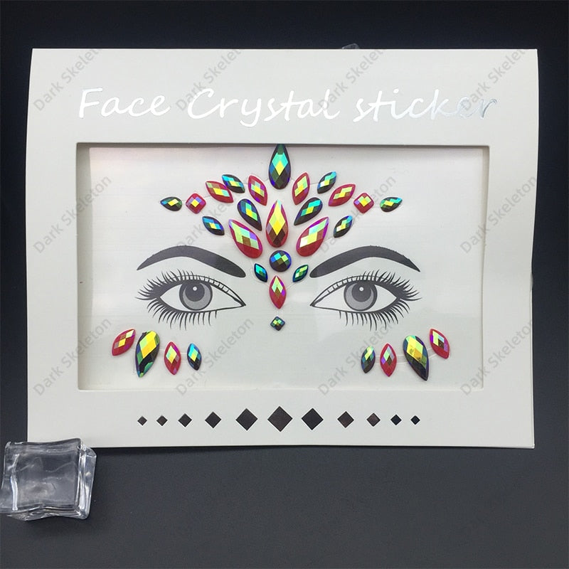 Face Rhinestones Makeup Sticker